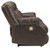 Denoron Chocolate Reclining Power Sofa/Couch
