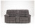 Acieona Slate Double Reclining Loveseat W/Console