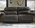 Grearview Charcoal 2 Seat Power Reclining Sofa/Couch Adj Hdrest