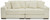 Lindyn Ivory Sectional Sofa/Couch 2 Pc