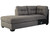 Maier Charcoal Left Arm Facing Chaise Sleeper Sectional