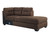 Maier Walnut Left Arm Facing Sofa/Couch 2 Pc Sectional