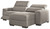 Mabton Gray Left Arm Facing Power Recliner 2 Pc Sectional