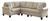 Alessio Beige Loveseat 3 Pc Sectional