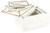 Ackley White/Brass Finish Box Set (Set of 3)