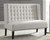 Beauland Ivory Accent Bench Button Tufting
