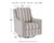 Kambria Ivory/Black Swivel Glider Accent Chair