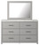 Cottenburg Light Gray/White 4 Pc. Dresser, Mirror, King Panel Bed