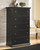 Maribel Black 8 Pc. Dresser, Mirror, Chest, Full Panel Bed, 2 Nightstands