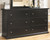 Maribel Black Six Drawer Dresser