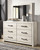 Cambeck Whitewash 8 Pc. Dresser, Mirror, Chest, Twin Panel Bed, 2 Nightstands