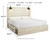 Cambeck Whitewash King Panel Bed With Side Storage Drawers