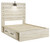 Cambeck Whitewash Full Panel Bed With Side Storage Drawers