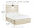 Cambeck Whitewash Full Panel Bed With Side Storage Drawers