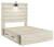 Cambeck Whitewash Full Panel Bed With 4 Storage Drawers