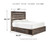 Drystan Brown/Beige Queen Panel Bed With 2 Side Drawers