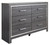 Lodanna Gray 8 Pc. Dresser, Mirror, Chest, King Panel Bed With 2 Storage Drawers, 2 Nightstands