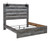 Baystorm Gray Queen Panel Bed Footboard Slat