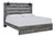 Baystorm Gray King Panel Bed Footboard Slat