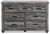 Thyven Gray Seven Drawer Dresser