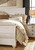 Willowton Whitewash King Sleigh Bed