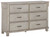 Hollentown Whitewash 4 Pc. Dresser, Mirror, Chest, Full Panel Bed