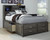 Caitbrook Gray Full Storage Bed