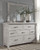 Brashland White 6 Pc. Dresser, Mirror, Chest, Queen Panel Bed