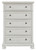 Robbinsdale Antique White Five Drawer Chest