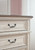 Realyn Two-tone 6 Pc. Dresser, Mirror, Chest, Queen Upholstered Bed