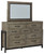 Brennagan Gray Dresser, Mirror