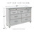 Kanwyn Whitewash 6 Pc. Dresser, Mirror, Chest, Queen Panel Bed With Storage Bench