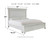 Kanwyn Whitewash Queen Panel Bed With Storage Bench