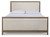 Chrestner Gray King Upholstered Panel Bed