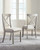 Parellen Gray 5 Pc. Dining Room Table, 4 Side Chairs