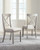 Parellen Gray 7 Pc. Dining Room Table, 6 Side Chairs