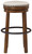 Valebeck Brown/Black Tall Upholstered Swivel Stool