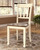 Whitesburg White 5 Pc. Dining Room Table, 4 Side Chairs