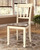 Whitesburg White 6 Pc. Dining Room Table, 4 Side Chairs, Bench