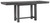 Myshanna Gray 8 Pc. Counter Extension Table, 6 Barstools, Server