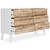 Piperton Brown/White Six Drawer Dresser Vinyl-Wrapped