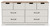 Vaibryn White/Brown/Beige Six Drawer Dresser Vinyl-Wrapped