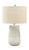 Shavon Beige/White Ceramic Table Lamp