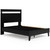 Finch Black/Brown Full Panel Platform Bed