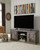 Wynnlow Gray TV Stand With Faux Firebrick Fireplace Insert