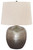 Magalie Antique Silver Finish Metal Table Lamp