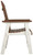 Genesis Brown/White Arm Chair