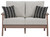 Emmeline Brown/Beige Loveseat W/Cushion