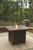 Paradise Trail Medium Brown 9 Pc. Fire Pit Table, 8 Barstools