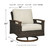 Paradise Trail Medium Brown 3 Pc. Lounge Set